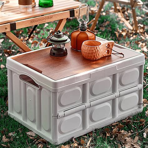 metal camper storage box|best collapsible camping storage box.